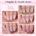 thumbnail image 2 of Pantalones cortos Jofay Fashion de Press on Nails, tipo salón, 120 unidades, para mujer, 2 of 6
