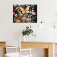 thumbnail image 5 of Pratyus Flowers Butterflies Art Nouveau Canvas Wall Decor for Home Living Room Bedroom Kitchen Bathroom Office Hotel Salon Condo Bar Mediation Ready To Hang Room Decor 16x12in, 5 of 6
