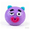 Purple, variant on Smushers Squishy, Portable Moldable Sensory Fidget Balls, 5 Cute Face Designs Slow Rise Squeeze Toys for Home Office Travel Use