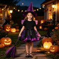 thumbnail image 2 of BOOMNY Halloween Toddler Baby Girls Witch Dress Up Funny Hallowmas Party Outfits Sets Playful Stage Performance Clothes Set, 2 of 5
