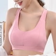 thumbnail image 5 of Women's Sports Bras Woman Bras With String Quick Dry Shockproof Running Fitness Large Size Underwear Sport Bras for Women Pink L, 5 of 8