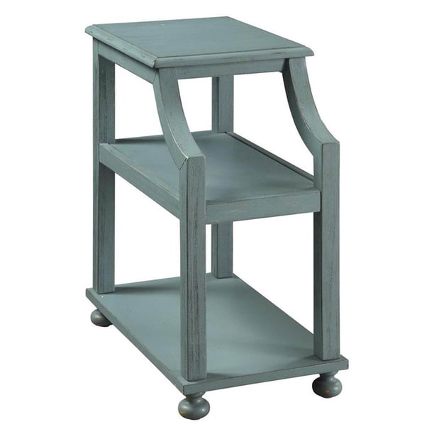 Rectangle Chairside Accent Table in Blue Finish - Walmart.com - Walmart.com