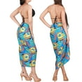 thumbnail image 2 of HAPPY BAY Women's Bikini Sarong Swimsuit Cover up Summer Wraps Skirt Bathing suit Swimwear Beach Wrap Skirts for Women One Size Dodger, Tropical, 2 of 4