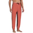 thumbnail image 5 of Sweatpants for Men - Red white dot print Adjustable Elastic Band Mens Joggers With Pockets, Athletic Workout Gym Casual Track Pants for Men, 5 of 7