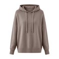thumbnail image 2 of Gkeoshab Winter Clothing for Women Women's Casual Long Sleeve Stand Neck Sweatshirt Button Pullover Tops Fall Sweaters, 2 of 4