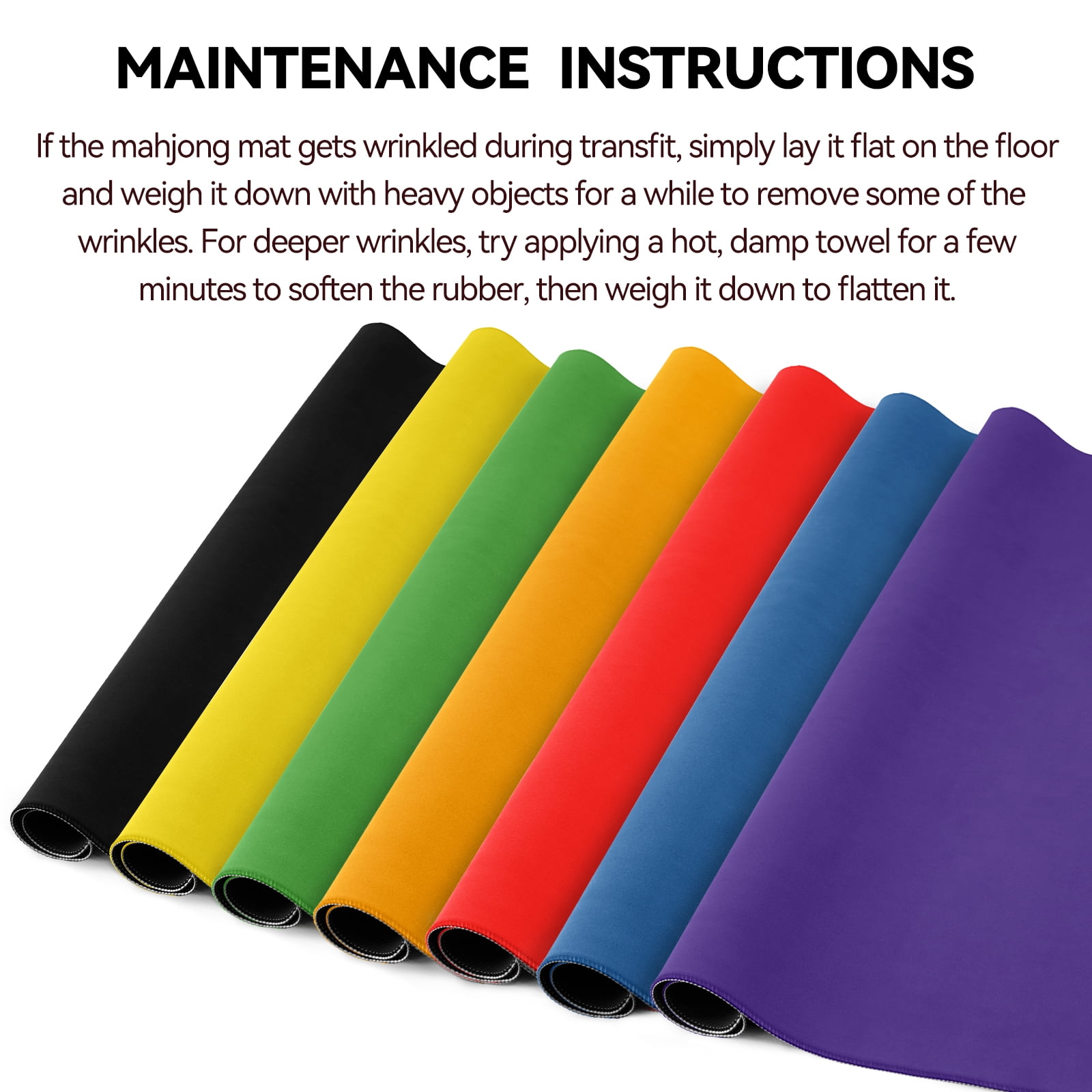 Noise Reducing Anti-Slip Table Cover Pad | Portable Game Mat for Mahjong, Poker, Cards, Dominoes with Carry Bag (Purple)