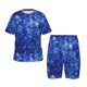 thumbnail image 1 of Balery Blurred Star Snow Christmas Conjunto de Pijama Infantil de Manga Corta con Estampado – Ropa de Dormir de Algodón Suave-X-Large, 1 of 6