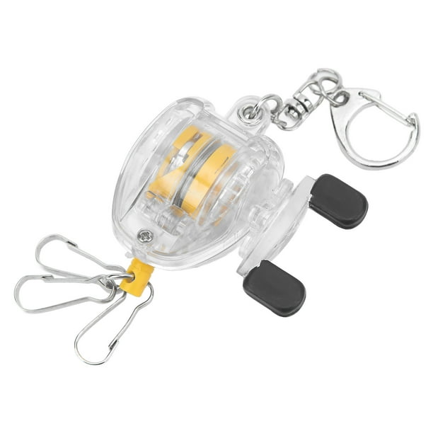 Retractable Holder, Quick Release Clips Fishing Reel Shape Lightweight Easy  To Use ABS And Stainless Steel Nylon Rope Fishing Retractor For Hiking 