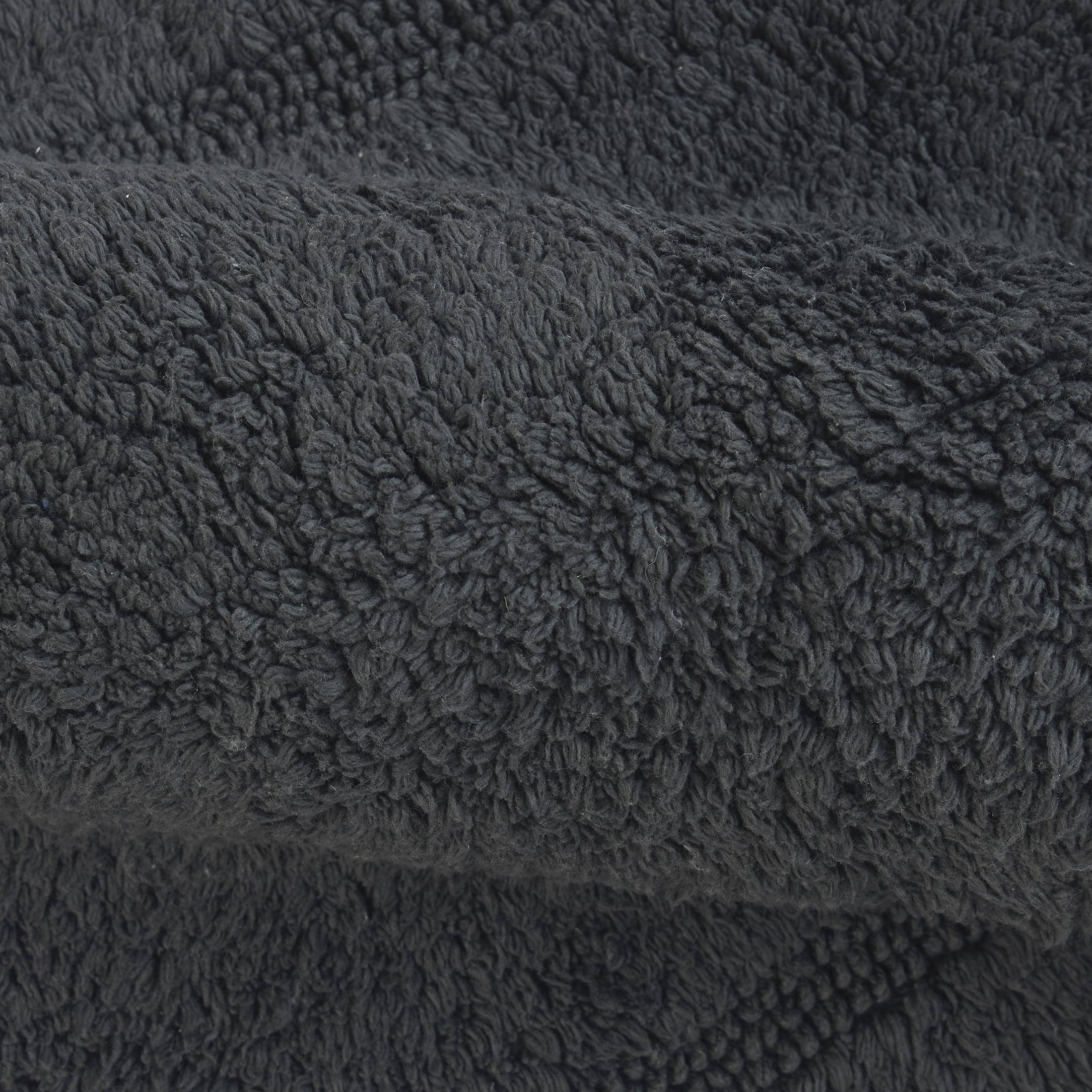 Better Homes & Gardens Cotton Reversible Bath Rug, Grey Shadow, 17" x 24"