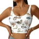 thumbnail image 1 of Fotbe Snake Sujetador Deportivo Largo sin Aros para Mujer con Almohadillas y Soporte Medio, Transpirable y Absorbente, Camiseta Tipo Chaleco o Tank Top-Large, 1 of 8