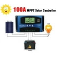 thumbnail image 1 of 100A MPPT Solar Panel Regulator Charge Controller 12V/24V Auto Focus Tracking, 1 of 13