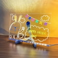 thumbnail image 4 of Pizarrón iluminado para niños, incluye 7 marcadores de colores, ideal para manualidades y actividades creativas en casa., 4 of 6