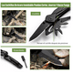 thumbnail image 3 of Navajas multiherramien pinzas picapiedra tijeras abrebotellas abrelatas cuchillo de gancho acero inoxidable viene con broca y caja de almacenamiento especial aplicable a camping pesca equitación Easyt, 3 of 4