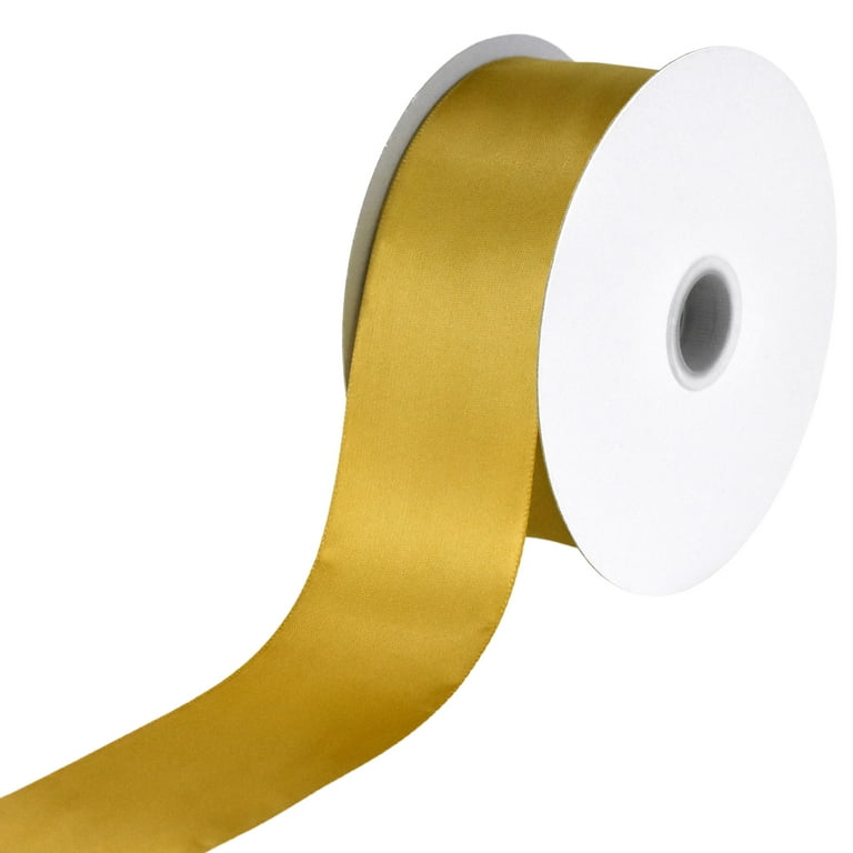Homeford Single Faced Satin Ribbon, 1-1/2-inch, 10-yard, Antique Gold 