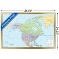 thumbnail image 3 of North America Map 2024 Wall Poster, 22.375" x 34" Framed, 3 of 5