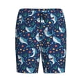 thumbnail image 4 of Gaeub Sea Sharks Printed Men's Short Pajama Pants, Lightweight Lounge & Sleep Bottoms Keep You Cool - XX-Large, 4 of 9