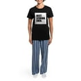 thumbnail image 4 of CafePress - Best Lesbian Ever Pajamas - Women's Short Sleeve Print T-Shirt and Pants Dark Cotton Pajama Set, 4 of 7