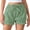 Green, variant on Workout Shorts Women Summer Saving Ladies' Summer Casual Bow Plaid Spicy Girl Shorts M