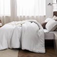 thumbnail image 2 of All Seasons Full Size Comforter Set, 3 Pieces(1 Comforter and 2 Pillow Shams ) Grayish White - Full, 2 of 5