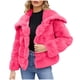 thumbnail image 2 of Chaqueta cálida de invierno para mujer, color liso, con cuello vuelto, 2 of 4
