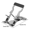 thumbnail image 4 of ZLight Support de Téléphone Pliant Support de Tablette de Bureau Portable Antidérapant Support de Téléphone Pliant Support de Téléphone Mobile Argent 1ensemble, 4 of 6