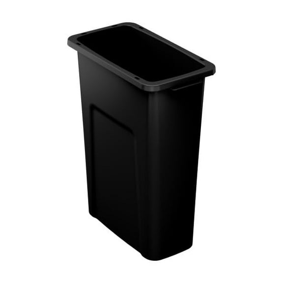 Sturdy Essentials Waste Wise 20 Gallon Black HDPE Trash Can Compatible with all Waste Wise Lids and Signs - (20 Gallon, Single)