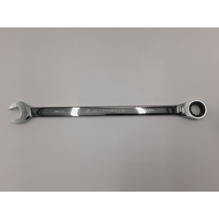 Blackhawk BW-1320 Full Polish XL Combination Non-Reversible Ratcheting Wrench - 11/16 inch - 12 Point