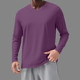 thumbnail image 2 of Dry Fit Long Sleeve Shirt for Men, Solid Color, Lightw8, Breathable, Pullover Top, Polyester Spandex, 1 Pc, 2 of 8