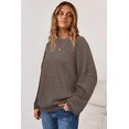 thumbnail image 3 of Arach&Cloz Women's Wool Blend Oversized Sweaters Crewneck Casual Fall Outfits Fashion Tops, 3 of 6
