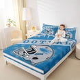 thumbnail image 4 of jejeloiu American Rugby Football Twin Sheet Sets,Gray Sport Hemet Bedding For Kids 3-Piece, 4 of 7