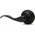 thumbnail image 1 of Matte Passage Door Levers Wave Style Hall Closet Handles Interior Door Handle Keyless NonLocking Lever Sets Reversible for Right & Left Side Drop Lever Shape, 1 of 6
