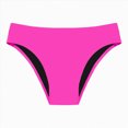 thumbnail image 4 of HCNTES High Waisted Bikini Bottoms Women's Tummy Control Side Ties Full Coverage Swimwear Bottom (Hot Pink,XL), 4 of 4