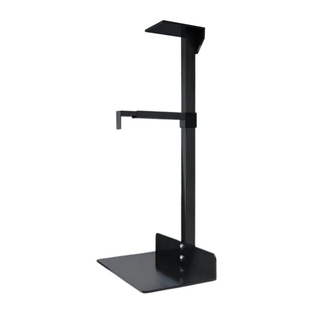 Bunblic under Desk Computer Mount Bracket Adjustable 360 Degree Swivel Easy Installation PC Mainframe Hanger Computer Case Holder Black