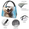 thumbnail image 4 of Easygdp Blue Sky Cute Wolf Bolsa de Almuerzo Insulada Reutilizable, Bolsa de Mano y Bandolera para Oficina, Trabajo, Viajes, 4 of 6