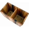 thumbnail image 4 of Modern Artisans American Made Mixed Wood Utensil Holder Crock, Double Size, 4 of 6