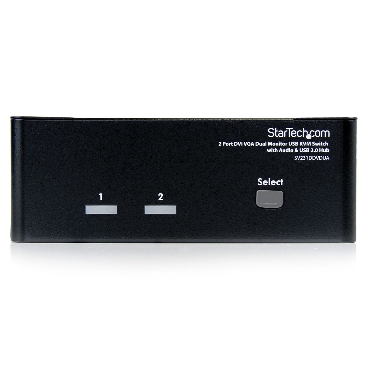 StarTech 2-Port DVI VGA Dual Monitor KVM Switch USB w/ Audio and USB 2.0 Hub
