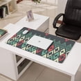 thumbnail image 3 of Long Mouse Pads for Desk,Multicolor Geometric Pattern Desk Mats on Top Of Desks, Desk Mouse Pad Extra Large with 3mm Non-Slip Base and Stitched Edge for Gaming,Office,Work,Home 31.5"x15.7", 3 of 6