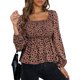 thumbnail image 1 of SAYOO Blusa leopardo de manga larga SAYOO  moda, 1 of 9