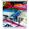 thumbnail image 1 of Shower Curtains 70" x 93" from DiaNoche Designs by Martin Taylor - Graffiti 10, 1 of 1