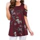 thumbnail image 2 of Camisetas de verano para mujer Túnica de manga corta con tiras y hombros descubiertos Fridja  nalpqowj5590, 2 of 9