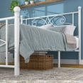 thumbnail image 6 of VECELO Queen Size Metal Bed Frame with Headboard and Footboard, Heavy Duty Platform Bed, No Box Spring Needed, White, 6 of 7