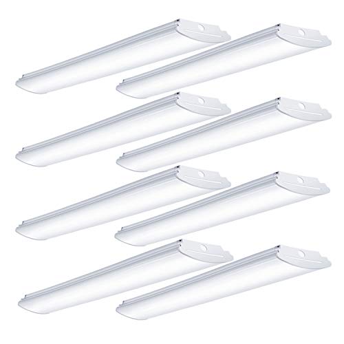 Antlux 4ft Led Wraparound Light Flush Mount Led Shop Lights 50w 5600 Lumens 4000k Neutral White 4 Foot Integrated Wrap Linear Puff Office Ceiling Lighting Fluorescent Tube Replacement 8 Pack Walmart Com Walmart Com