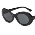 thumbnail image 3 of Clásicas de Retro Mujeres Hombres Lente Espejo Redonda De Negro Sunnimix Gafas de sol de la vendimia, 3 of 6
