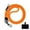 Orange#4, variant on MTBLYS Lanyard with Badge Reel Phone Lanyard, Anti-Loss Crossbody Strap with Metal Clip, Secure Phone Holder for Travel, Shopping, and Outdoor Activities, 10Mm Thick Nylon Rope, Includes 1 Strap