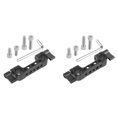 thumbnail image 1 of 2 abrazaderas de riel dobles de 15 mm con orificios para tornillos de 1/4" para cámara DSLR, soporte de hombro para seguimiento de enfoque, 1 of 5