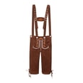 thumbnail image 5 of German Oktoberfest for Men Lederhosen Overalls Jumpsuit with Classic Bavarian Hat Complete Two Piece Set Outfit, 5 of 6