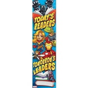 JAM Paper Marvel Avengers Leaders Vertical Banner Classroom Decoration, 12 x 45, 1/Pack