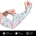 thumbnail image 3 of Fotbe Flamingo and Pineapple UV Sun Protection Arm Sleeves - Tattoo Cover Up - Basketball Arm Sleeve UPF 50 Cooling for Men Women, 3 of 8