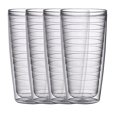thumbnail image 2 of Boston Warehouse Gobelets en Plastique Isolés, 24 Onces, Lot de 4, Collecte Claire, 2 of 10