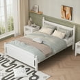 thumbnail image 2 of EUROCO Wood Platform Bed with Slat Support, Multiple Sizes (Queen), 2 of 8